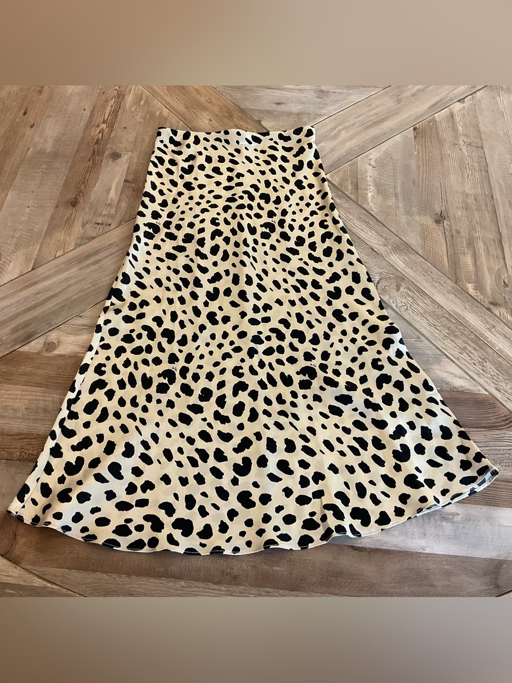 Réalisation Par Naomi Wild Things Leopard Print Silk Slip Midi Skirt XS - Picture 2 of 10